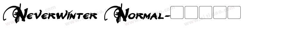 Neverwinter Normal字体转换